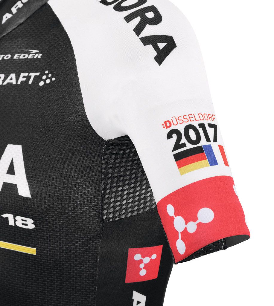 The Bora-Argon 18 team have a special jersey for the Tour this year to commemorate the 2017 grand depart in D&uuml;sseldorf
