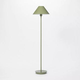 Stick Metal Floor Lamp Green Iron