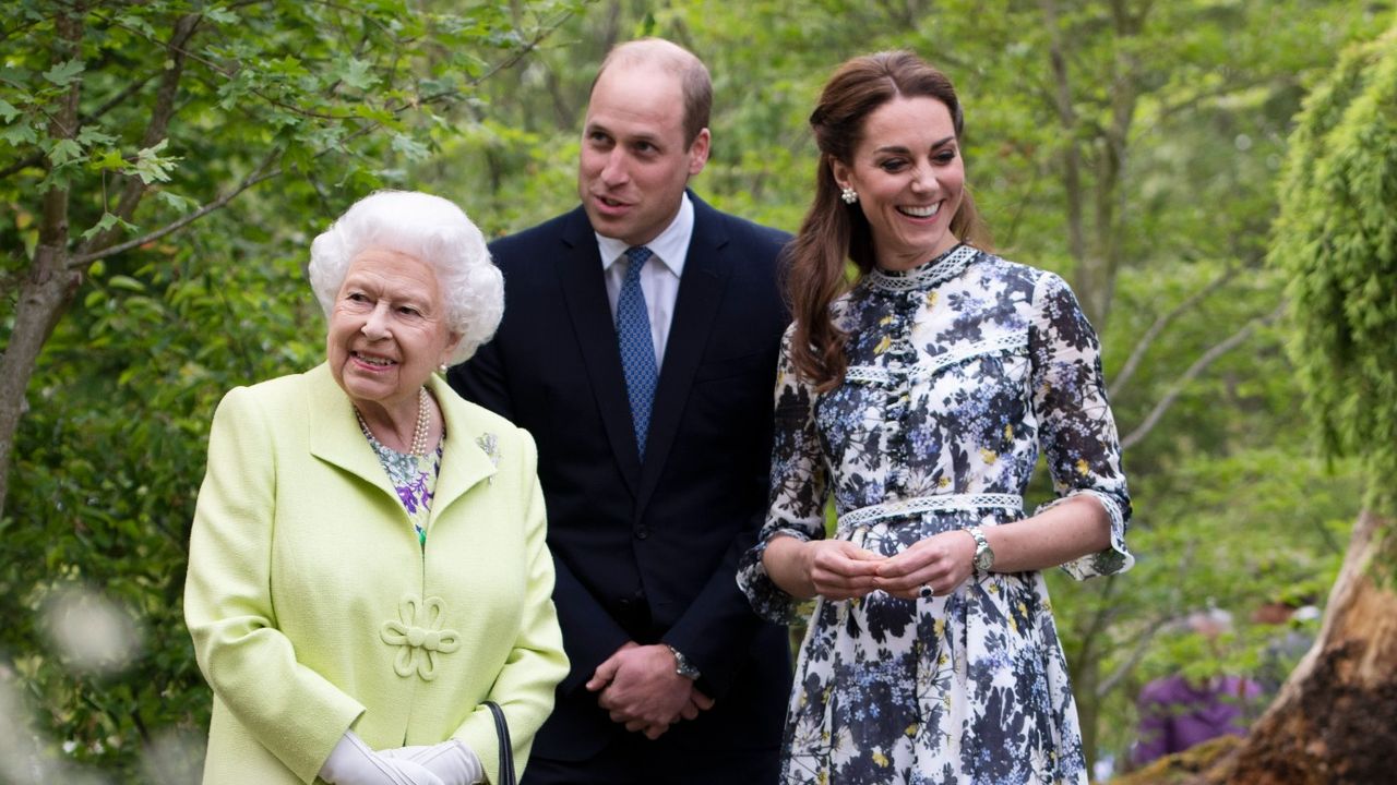 Queen Elizabeth II is shown around &#039;Back to Nature&#039; by Prince William and Catherine, Duchess of Cambridge