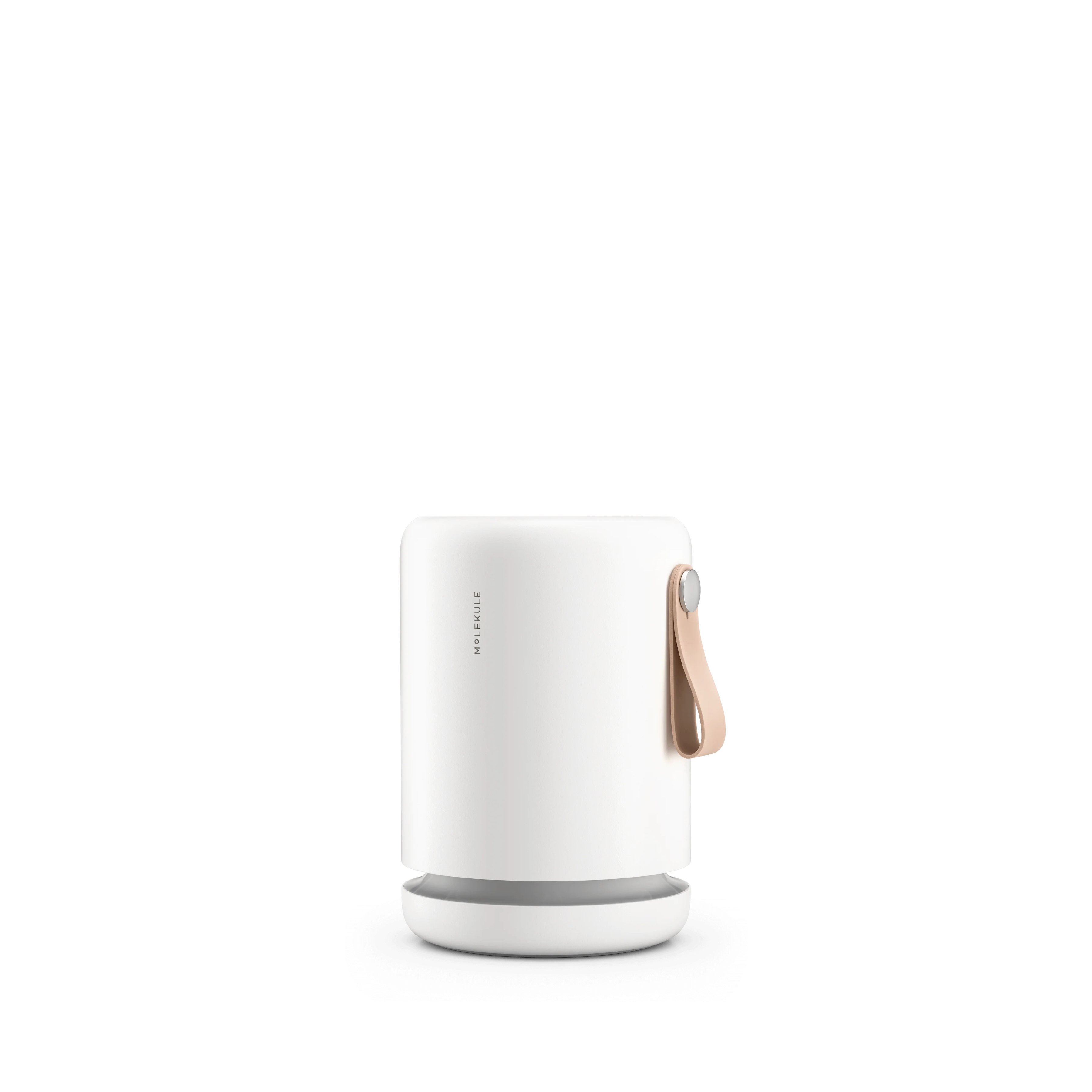 A white Molekule Air Mini+ air purifier