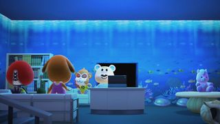 Creating a water-themed waiting room in Happy Home Paradise