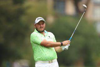 Zander Lombard in action at the Joburg Open in 2023