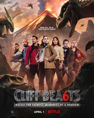 The fake poster for the Cliff Beasts 6