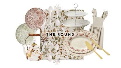 Collection of vintage-style tea party products