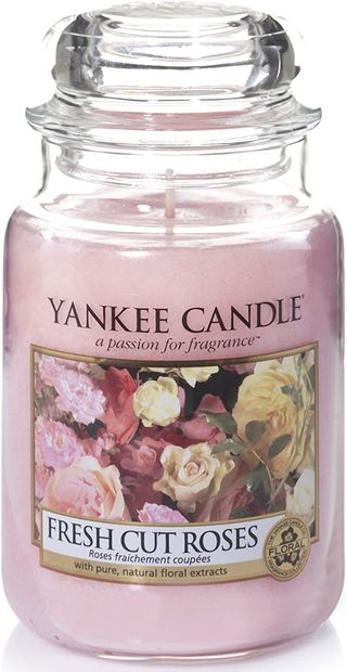 Yankee Candle Large Jar Scented Candle, Fresh Cut Roses – was £23.99, now £12.99 (save £11)