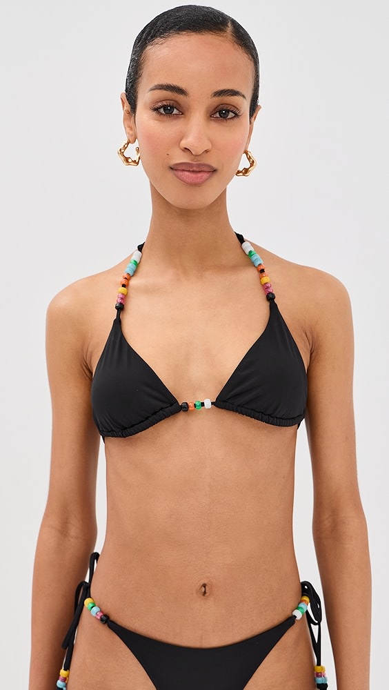 Staud Lido Triangle Bikini Top