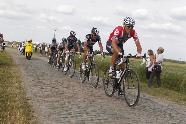 Thor Hushovd (Cervelo) loves the pav&eacute; so much he was licking his lips in joy.