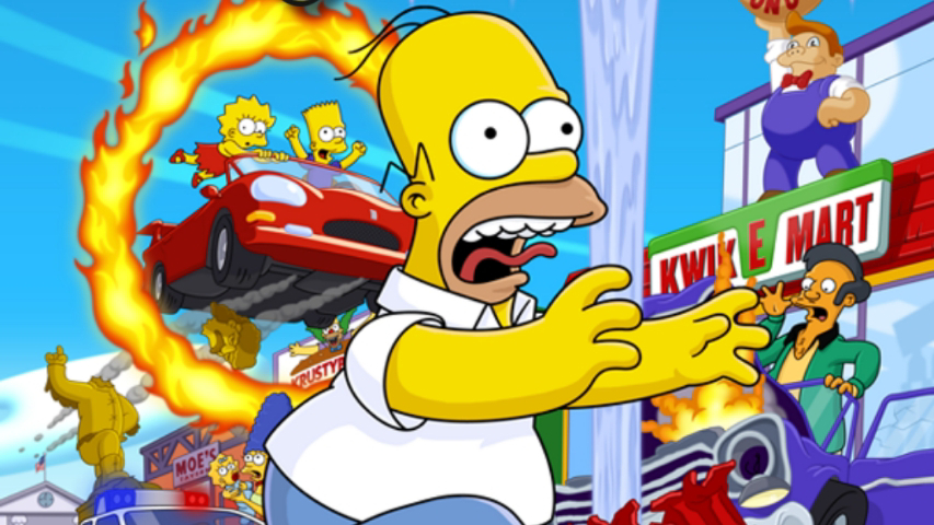 Simpsons: Hit & Run Key Art
