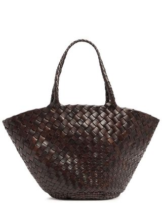 Egola Hand-Braided Leather Tote Bag 