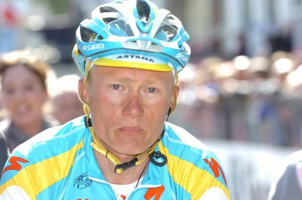Alexandre Vinokourov (Astana) after the stage during which he took over the race lead.