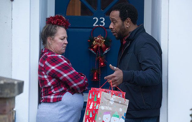 EastEnders Karen Taylor with Mitch Baker