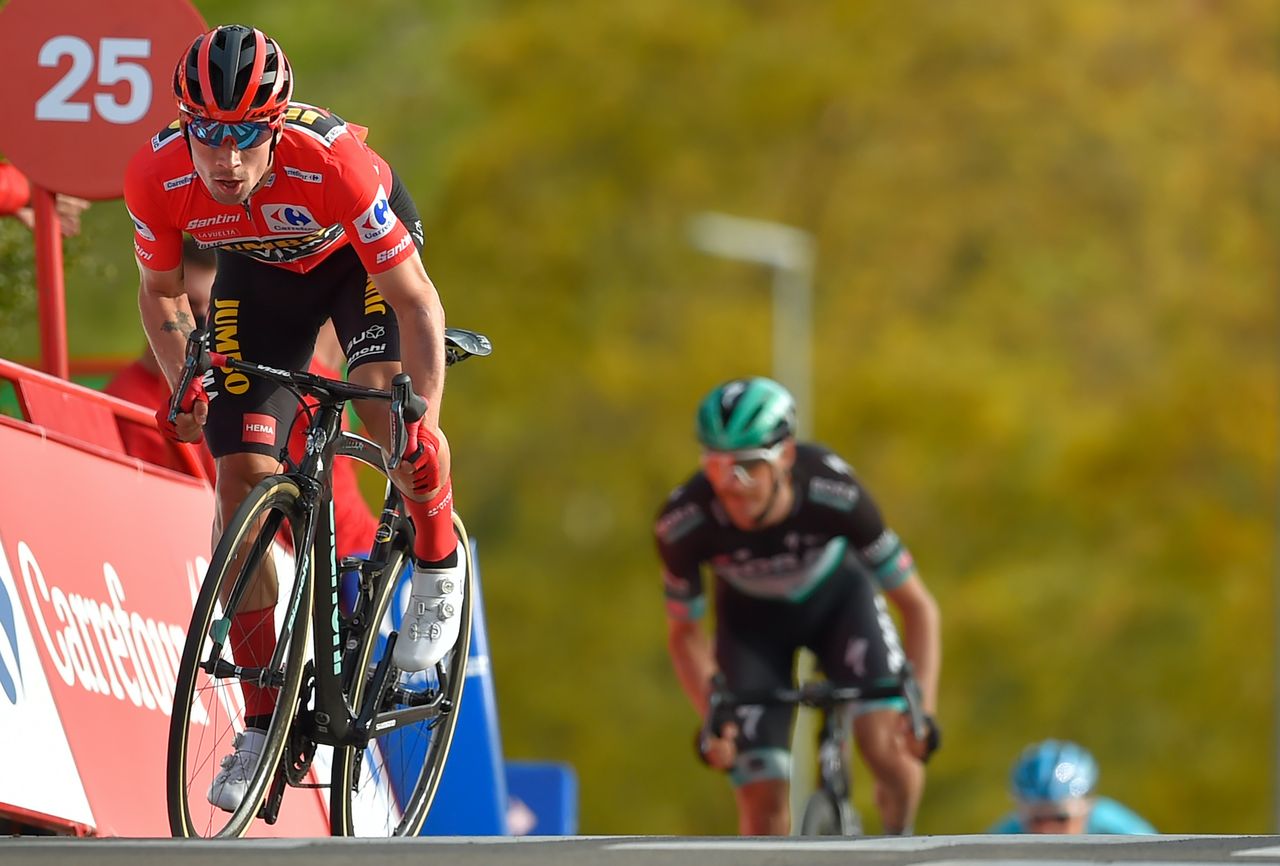 Primoz Roglic at the 2020 Vuelta a España