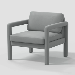 minimalist gray chair