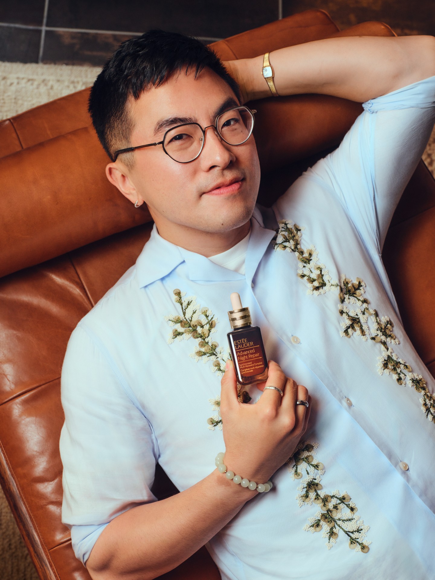 Estée Lauder Guilty as Skin campaign image of Bowen Yang.