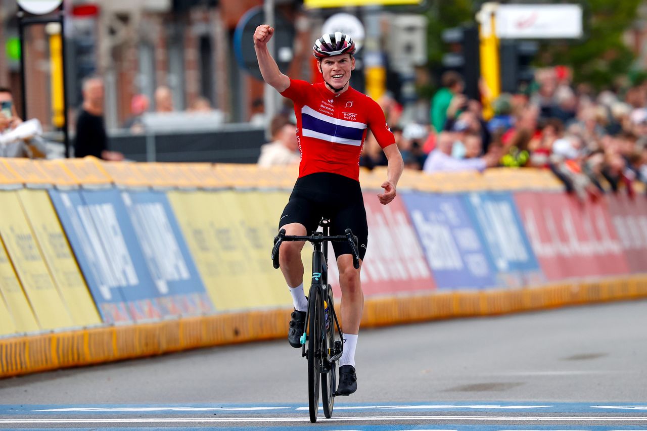 Per Strand Hagenes (Norway) celebrates his world title win