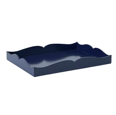 Navy lacquer tray