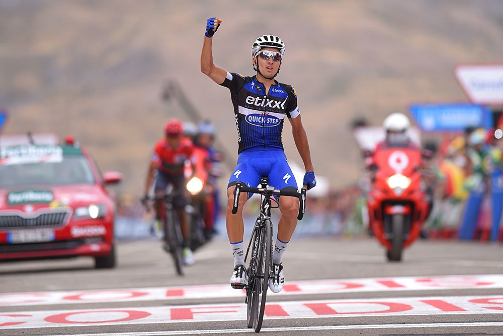 Gianluca Brambilla (Etixx-QuickStep) wins stage 15 at the Vuelta a Espana