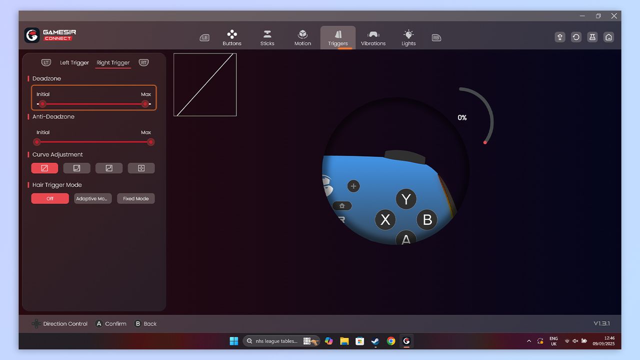 GameSir Connect software screenshot