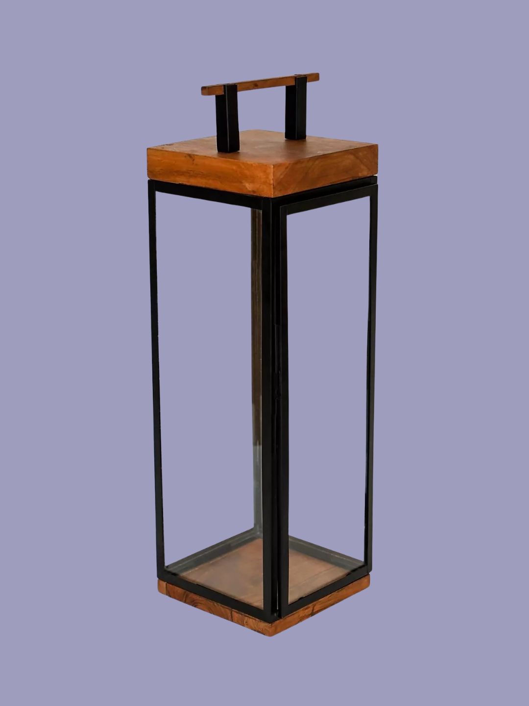 Anthropologie, Grace Acacia Wood Large Lantern
