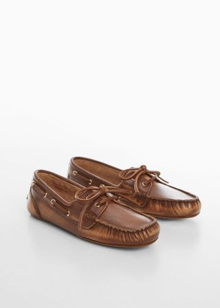 Leather Boat Shoes - Women