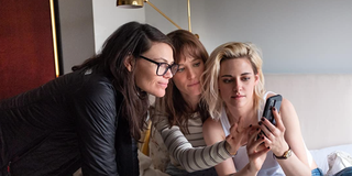 Clea Duvall with Happiest Season's Mackenzie Davis and Kristen Stewart