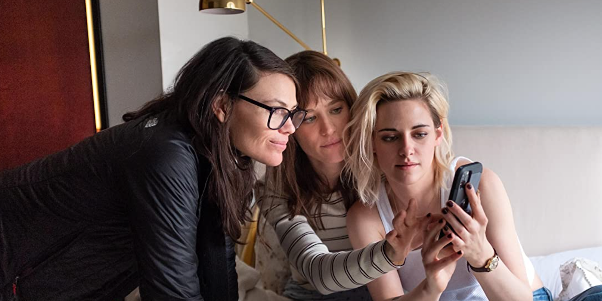 Clea Duvall with Happiest Season&#039;s Mackenzie Davis and Kristen Stewart