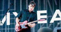 Jim Adkins of Jimmy Eat World plays his signature JA-90 Telecaster Thinline onstage.