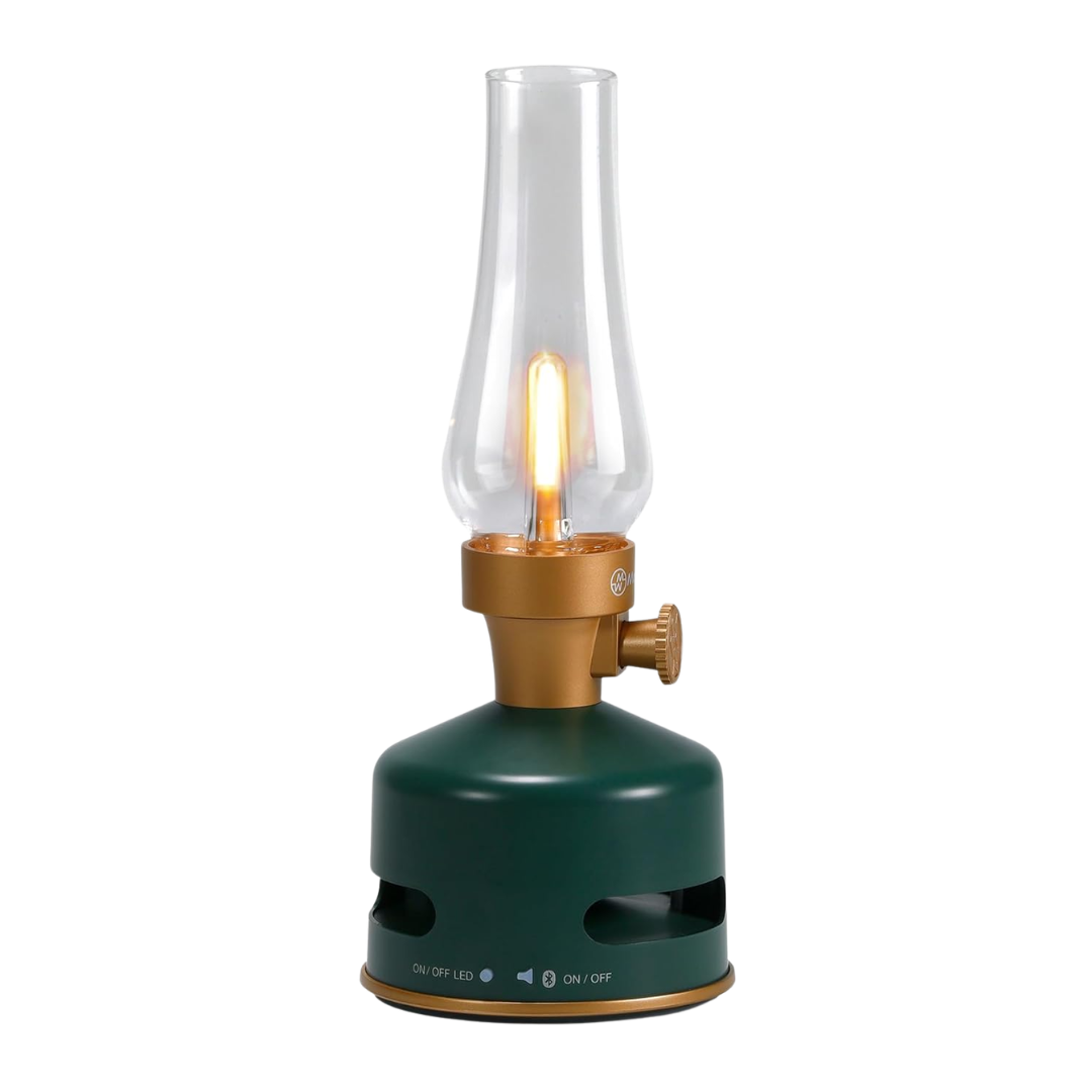 Kookoo Morimori Design Lamp With Loudspeaker (basil-Moos)