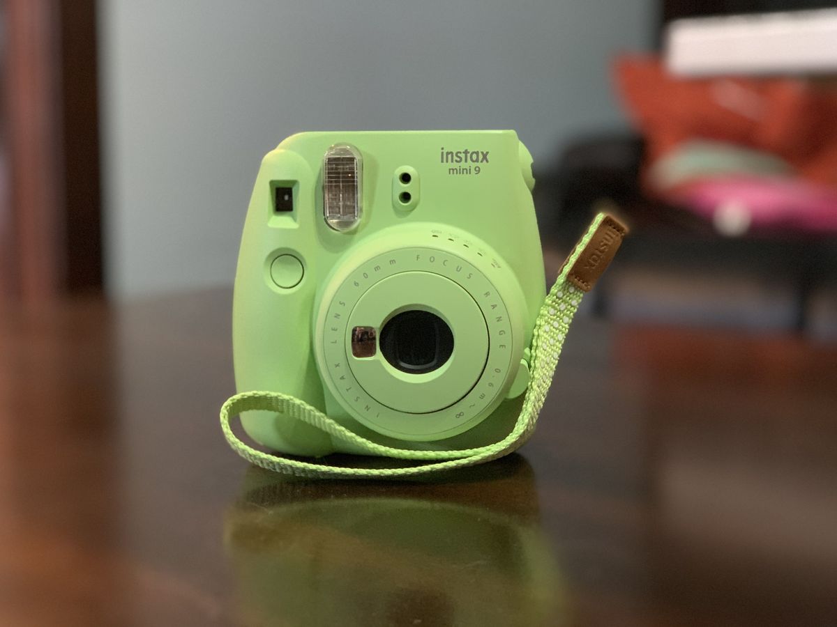 Green Fujifilm Instax Mini 9 front view