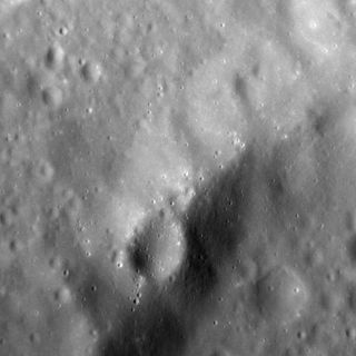 Portion of Rim of Unnamed Crater on Mercury