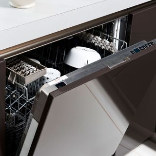 dishwasher under white worktop