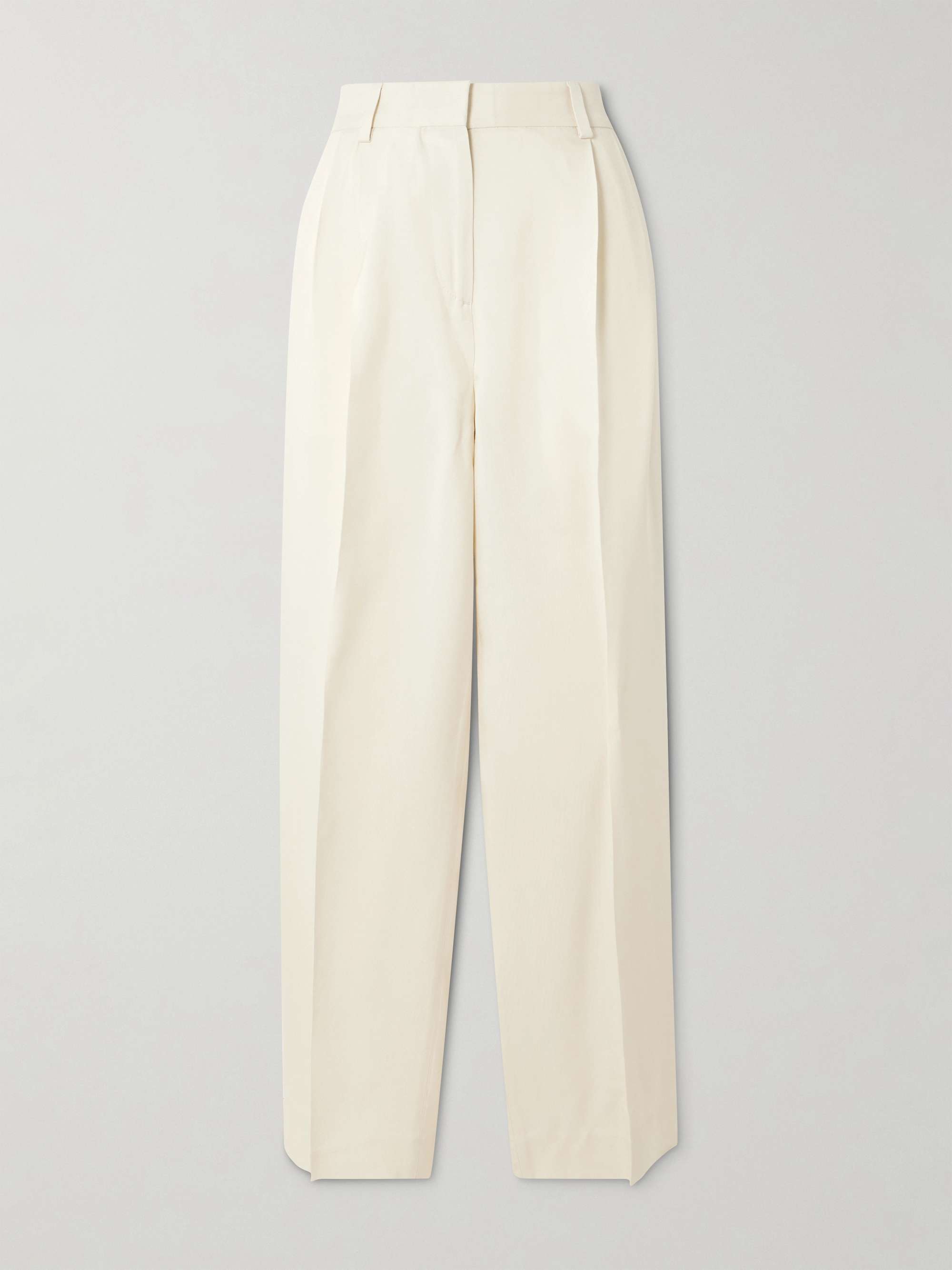 Pleated Woven Tapered Pants
