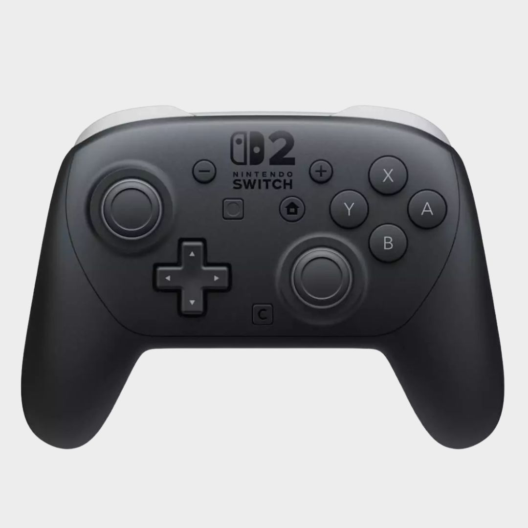 The Switch 2 official pro controller on a plain background