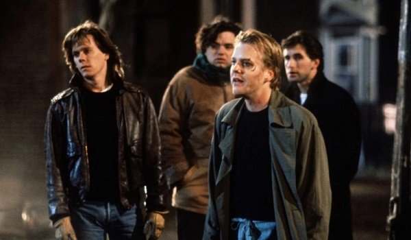 Kevin Bacon Oliver Platt Kiefer Sutherland and William Baldwin in Flatliners