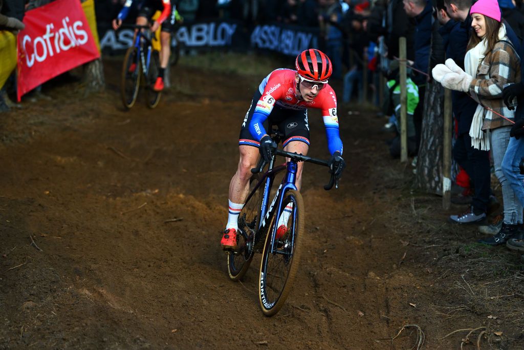 ZOLDER BELGIUM DECEMBER 27 Lars Van Der Haar of The Netherlands and Team Baloise Trek Lions competes during the 18th Superprestige HeusdenZolder 2022 Mens Elite Superprestige2023 on December 27 2022 in Zolder Belgium Photo by Luc ClaessenGetty Images