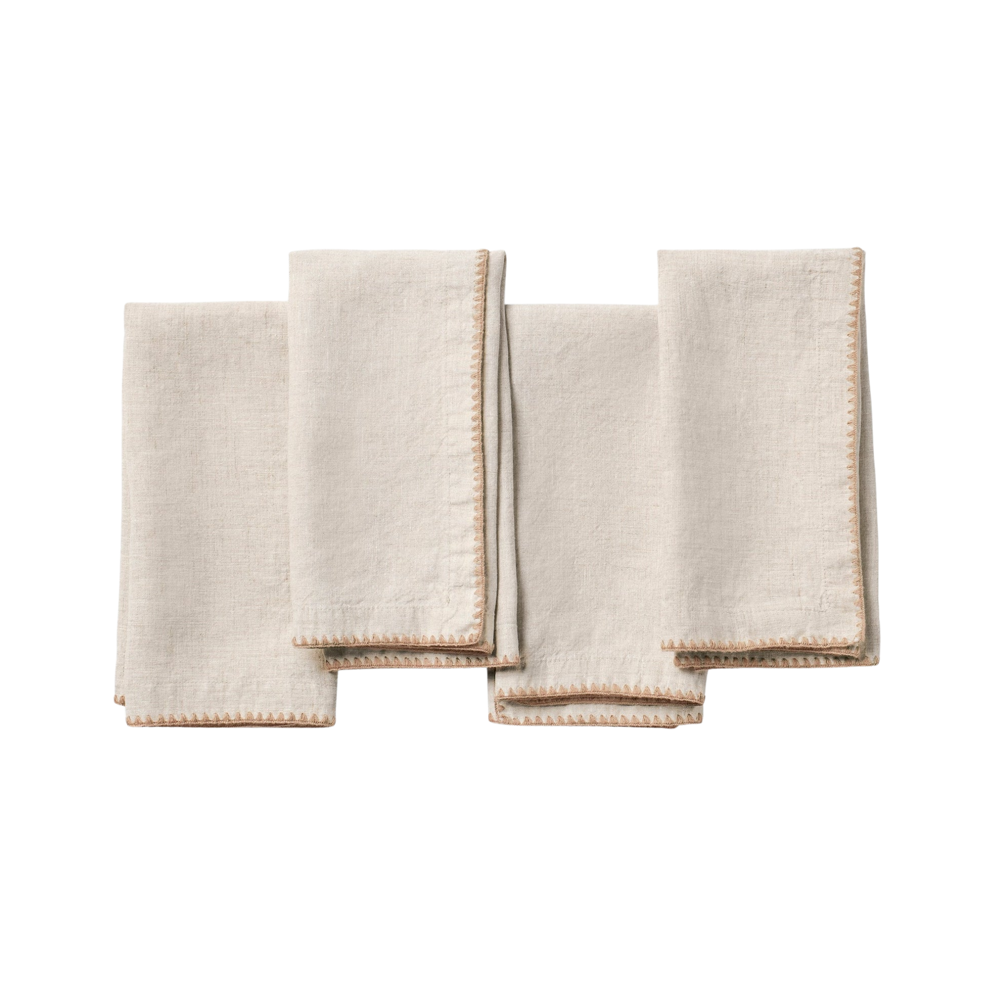 four linen napkins