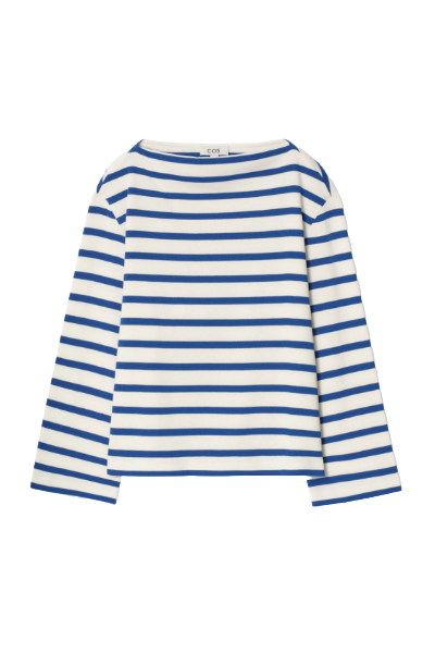 COS, Striped Boat-Neck Top (Was $69) 