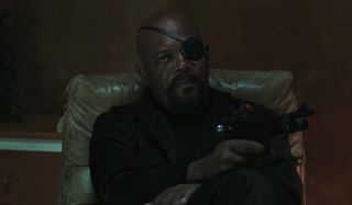 Samuel L. Jackson as Nick Fury in Spider-Man: Far From Home