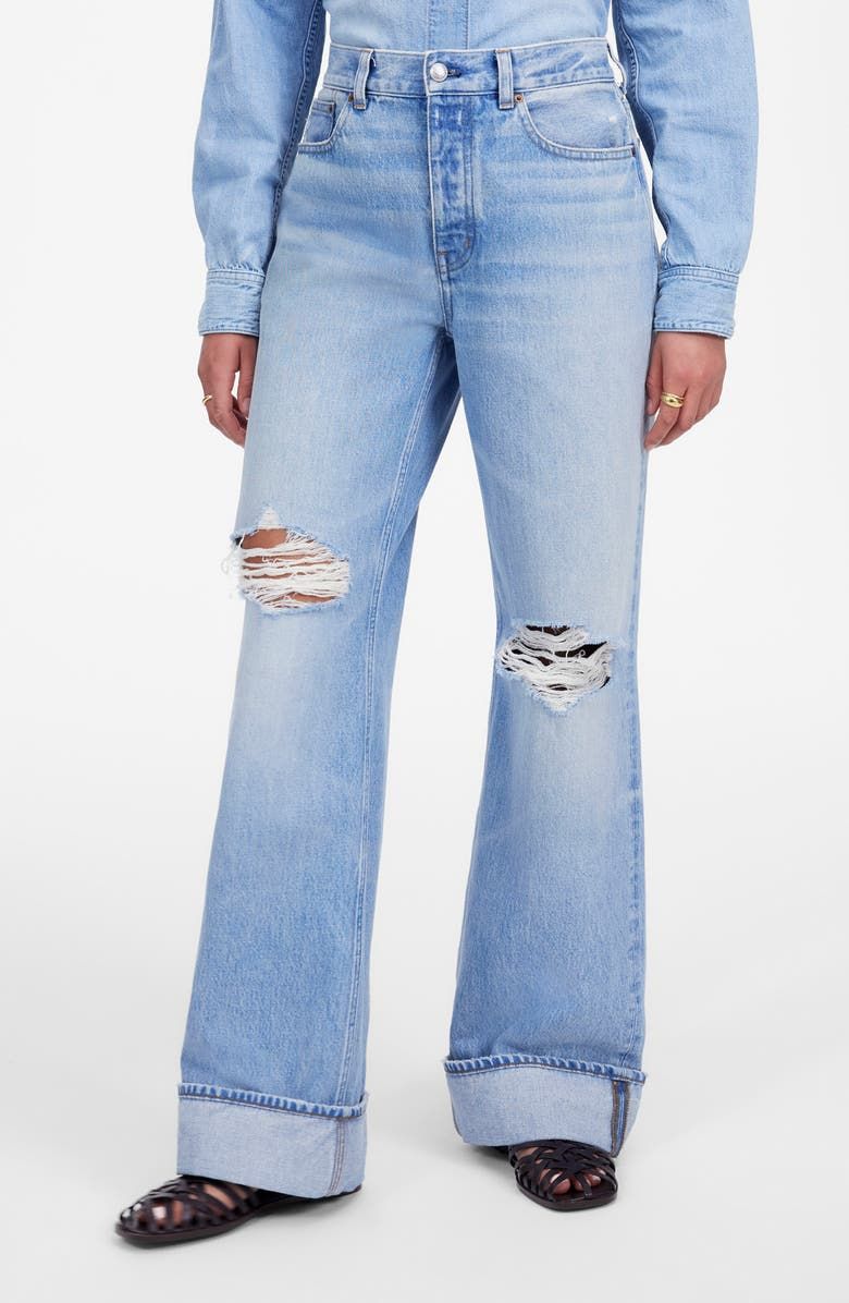 Low Slung Ripped Baggy Jeans