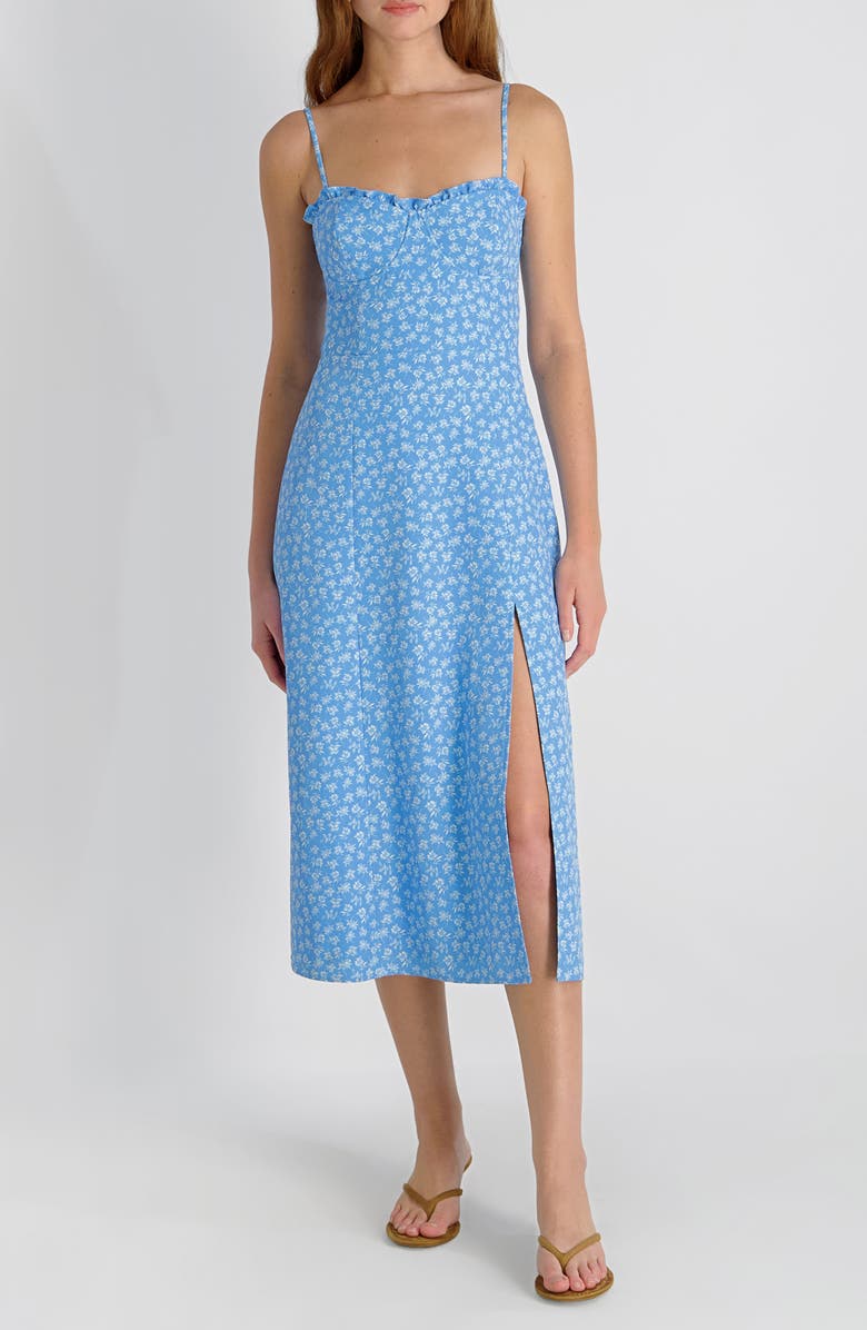 Stacey Floral Print Sleeveless Midi Dress