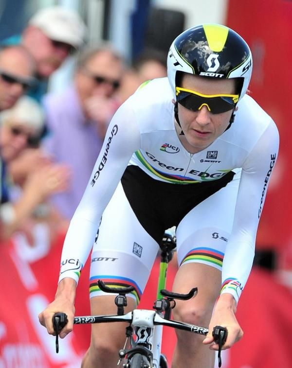 Judith Arndt (Orica-GreenEdge) on her way to the German title