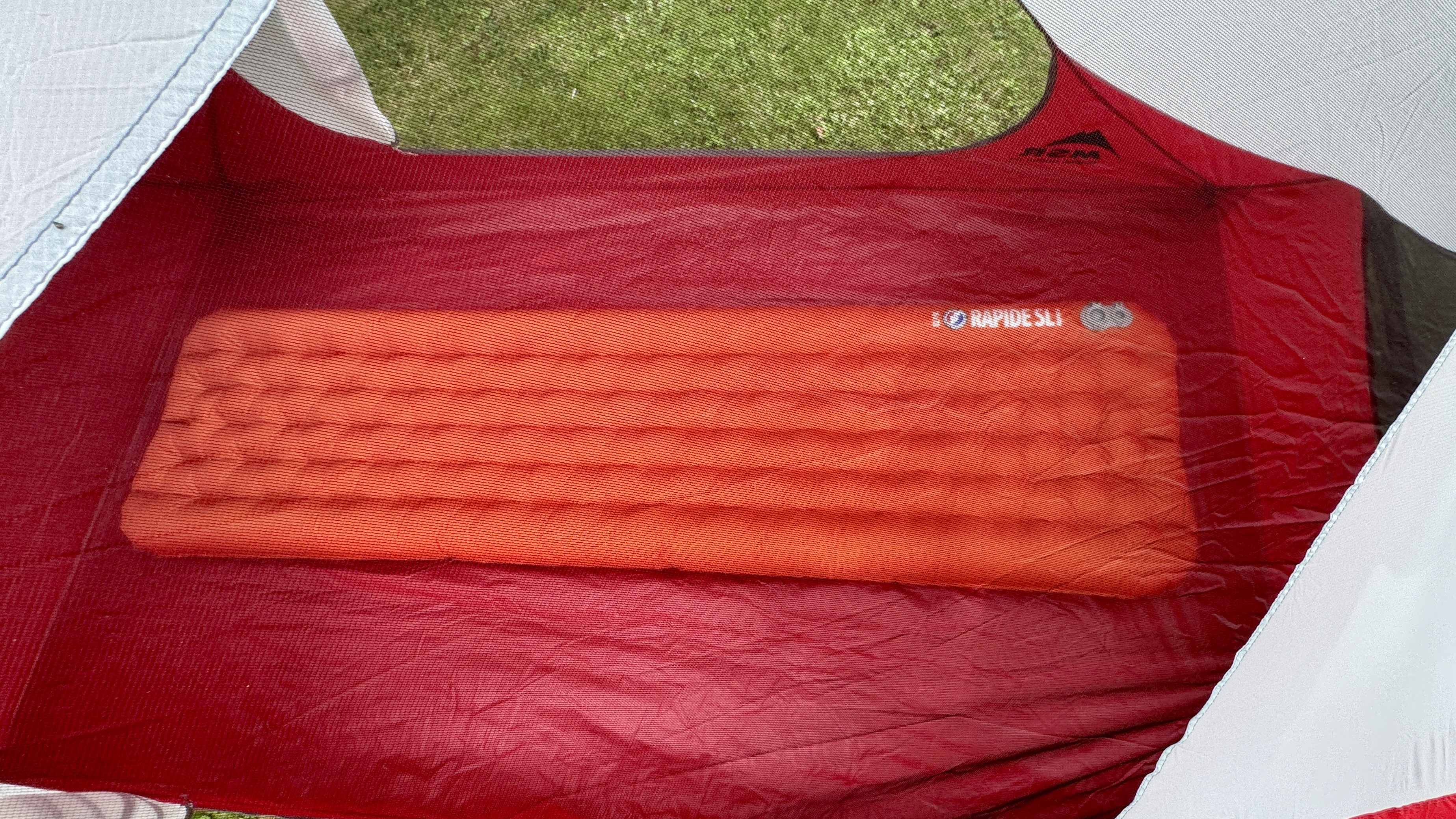 Big Agnes Rapide SL insulated sleeping pad in use