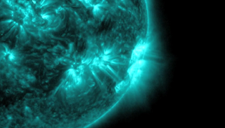 A powerful X-class solar flare erupted from the sun on Nov. 19, 2013.