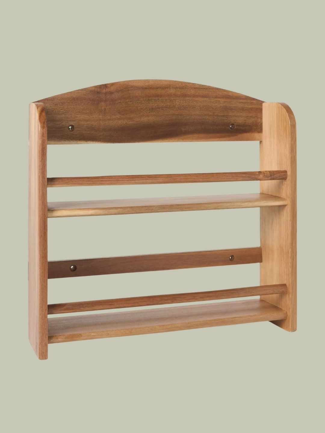 John Lewis, John Lewis Acacia Wood Spice Rack, 12 Jars
