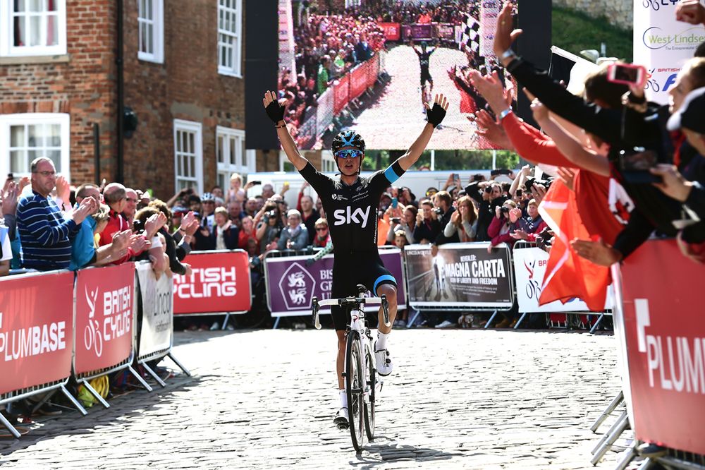 Peter Kennaugh (Team Sky) wins the British nationals