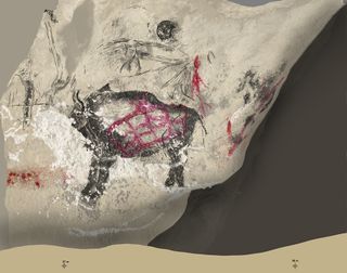 bison hybrid cave paintings