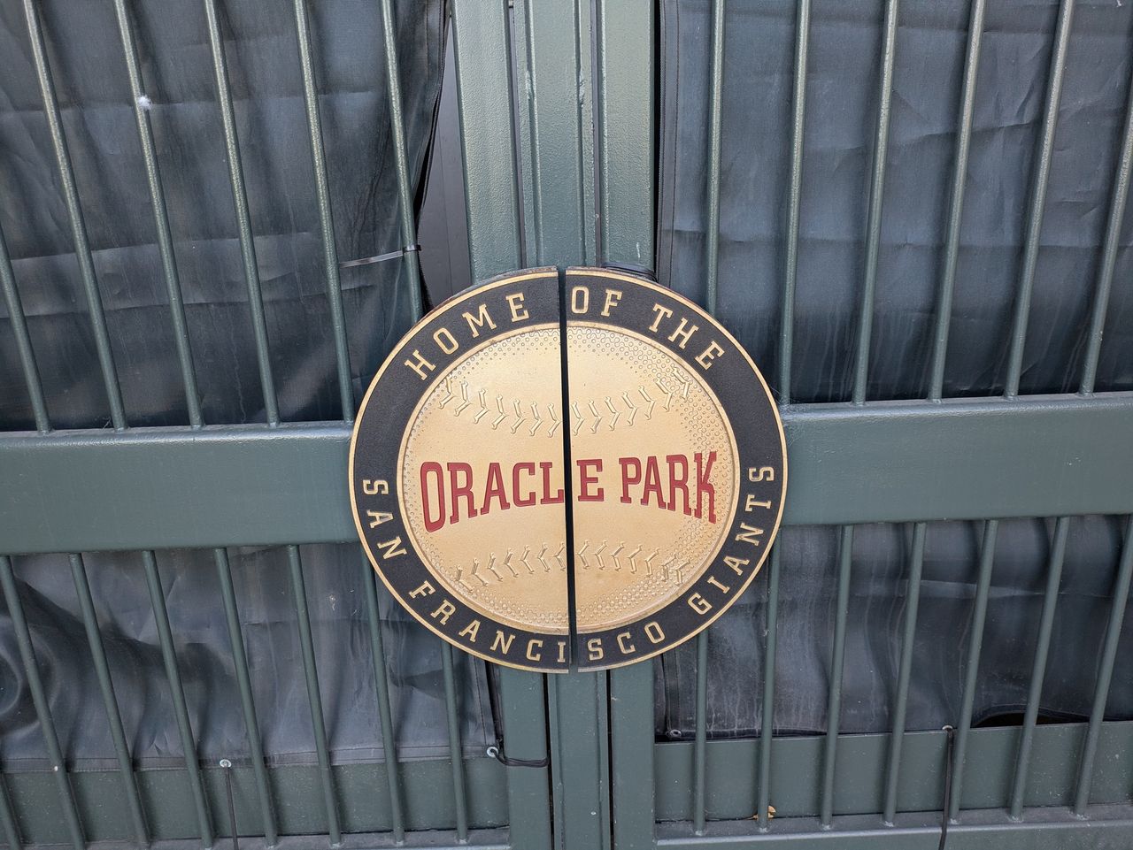 Oracle Park gate shot by Pixel 8a