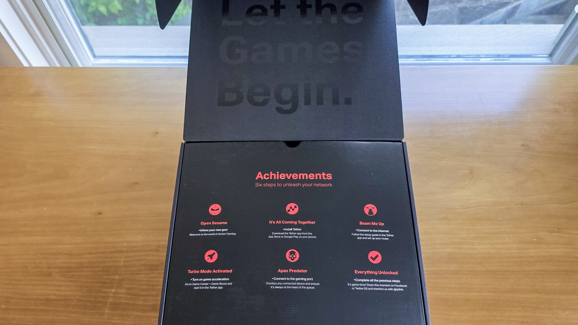 The box for the TP-Link Archer GE650 router