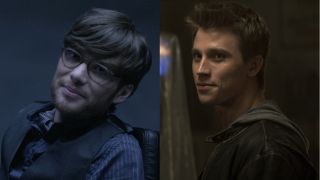 Cillian Murphy and Garrett Hedlund pictured side by side in Tron: Legacy.