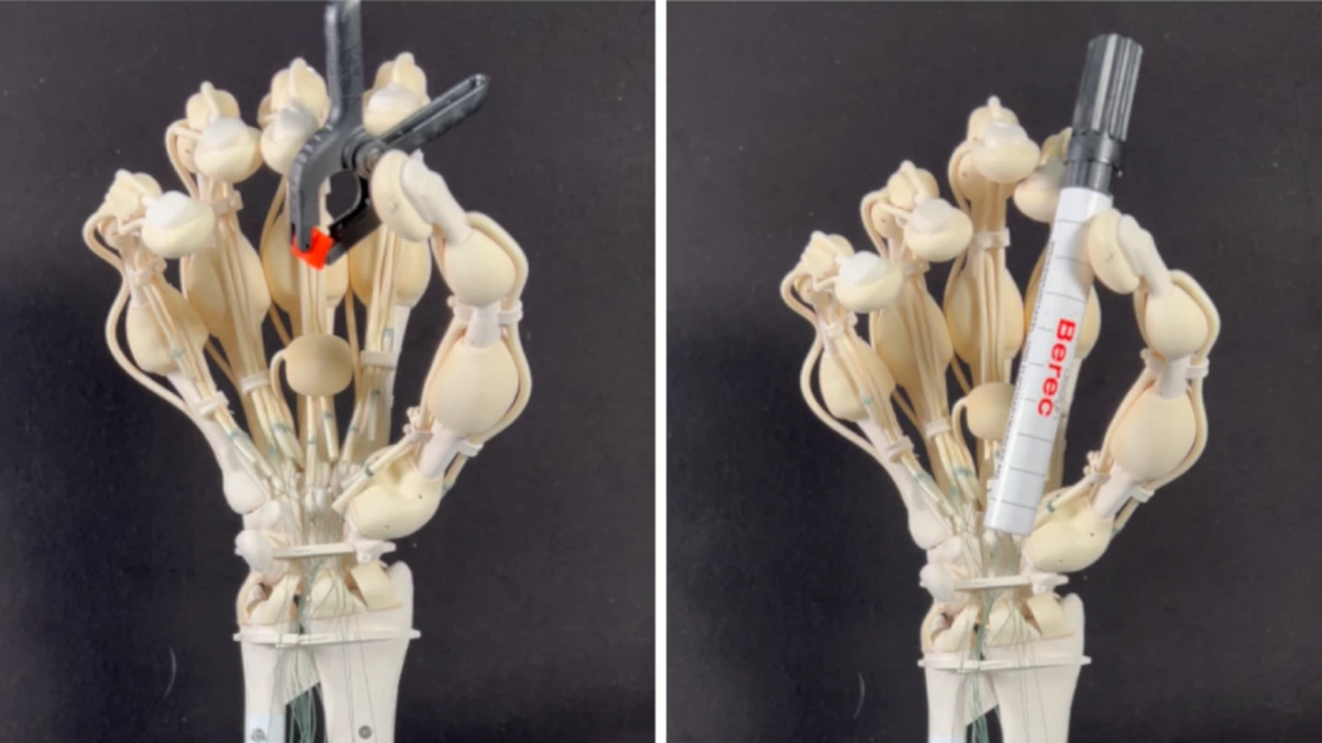 New 3D printing method creates a working robot hand with a single run — One step closer to printing missing limbs at home